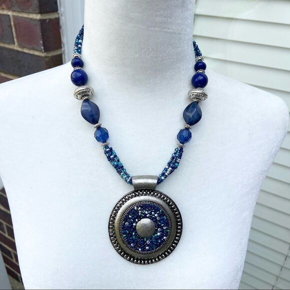 New Tanya Creations Beaded Necklace & Earring Set - Picture 2 of 10